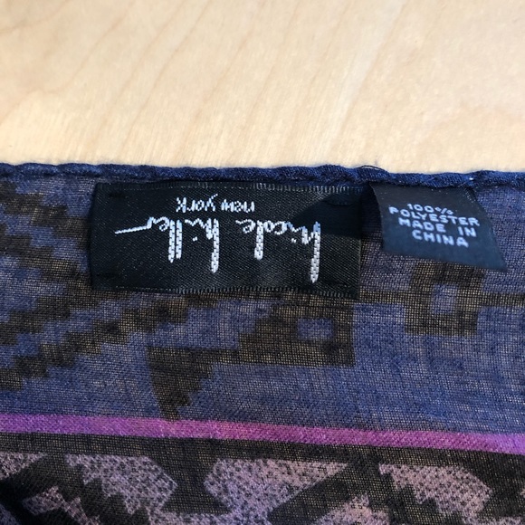 Nicole Miller | Aztec patterned scarf - Picture 4 of 4